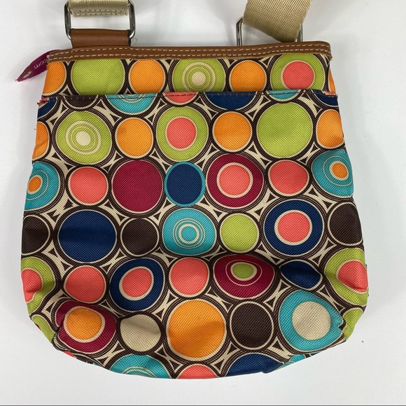 Lily Bloom Multicolor Circle Pattern Mini Crossbody Purse Bag - Picture 3 of 6